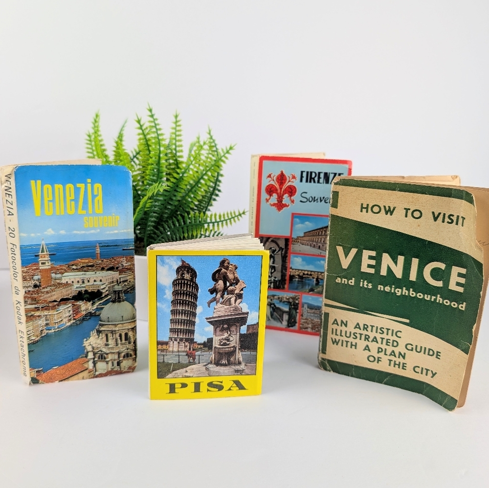 Vintage Italy Travel Photobooks Set Of 4 9.3oz